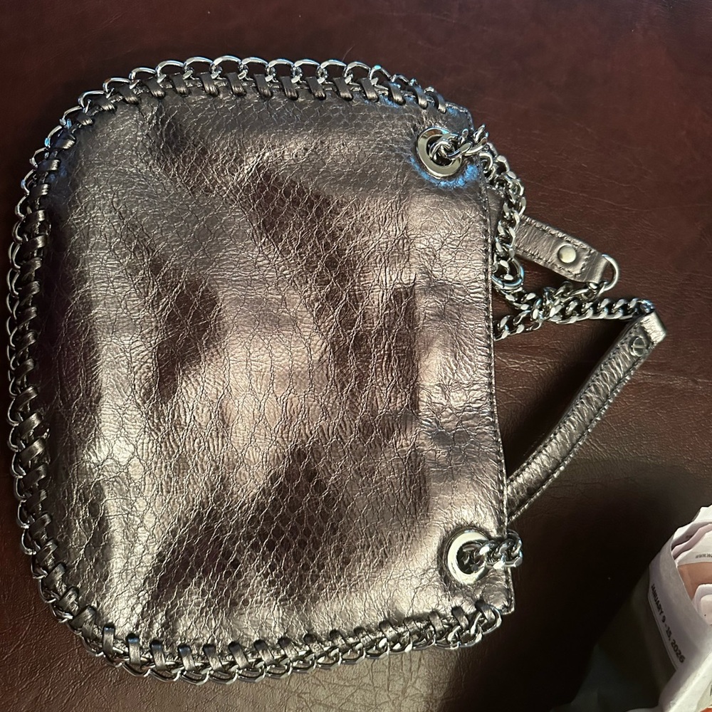 Stylish silver Trimmed Women's Bag